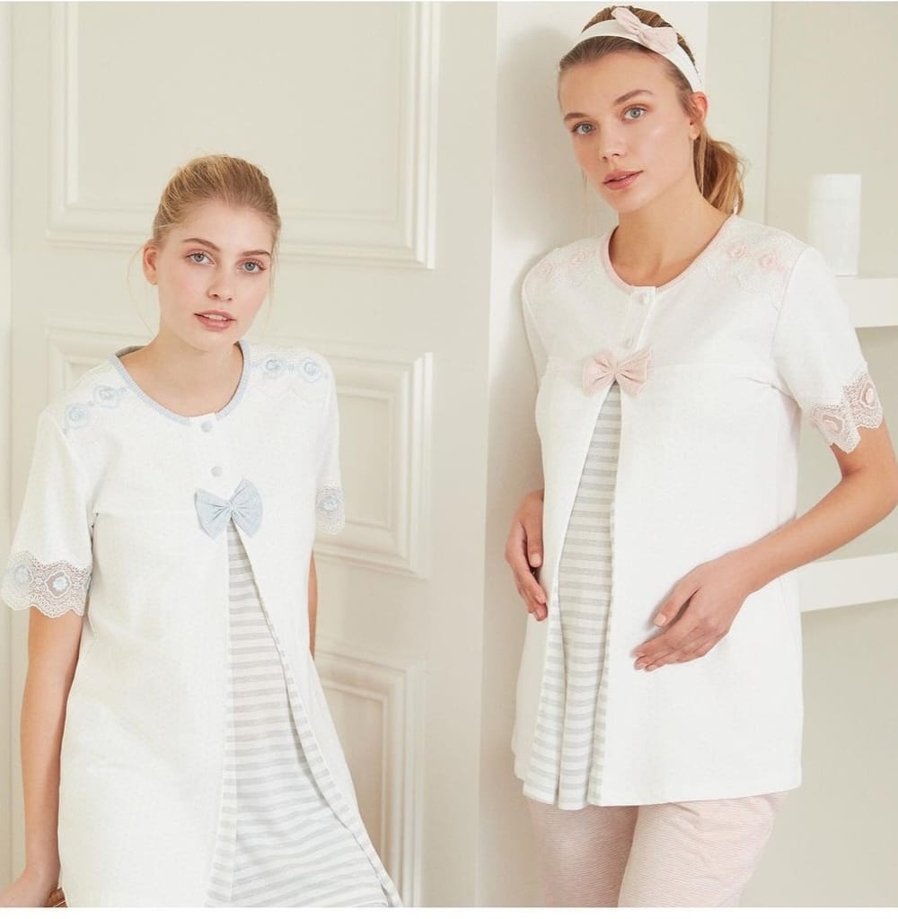Feyza 3 Piece Pajama Set - 3433