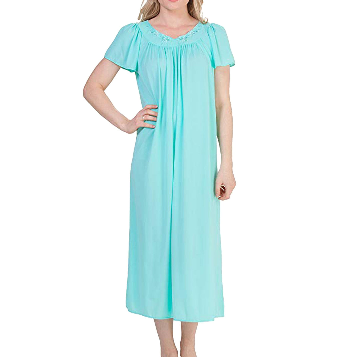 Miss Elaine Short Sleeve Long Shirt - 50809