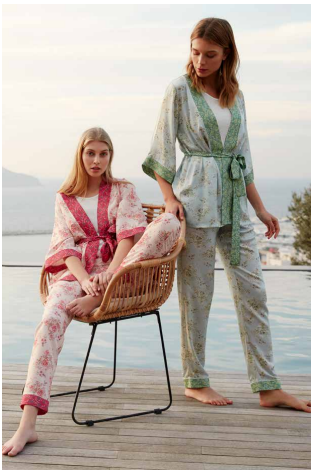 Feyza 3 Piece Pajama Set - 3447