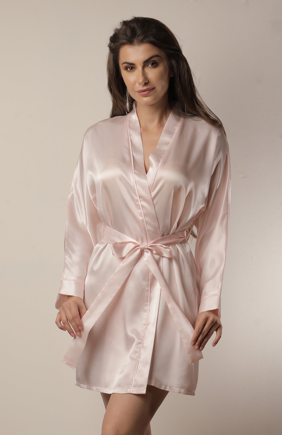 Short Robe With Writing on the Back by Leydia - 11015SK