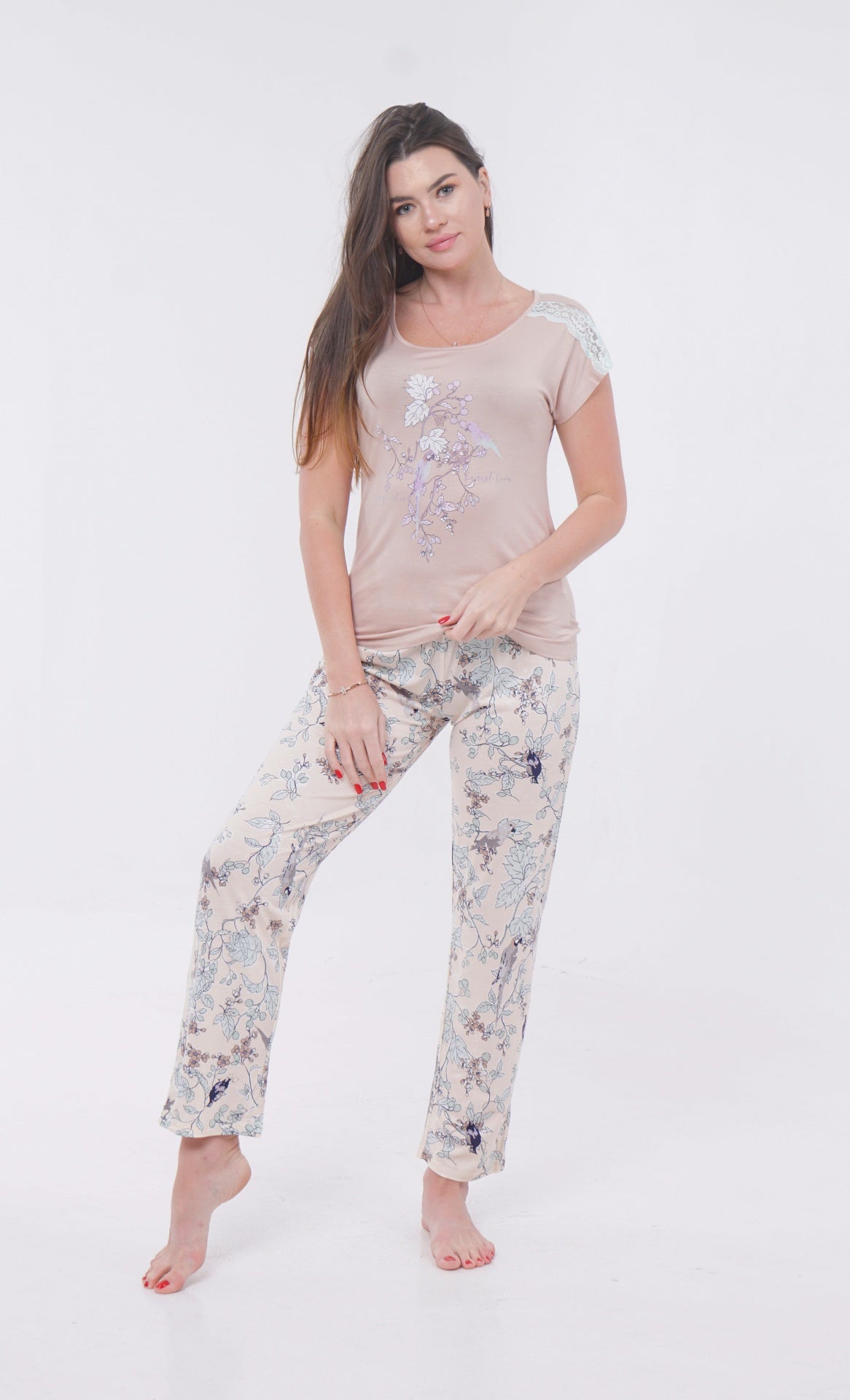 Gizzey Short Sleeve Pajamas - 11278