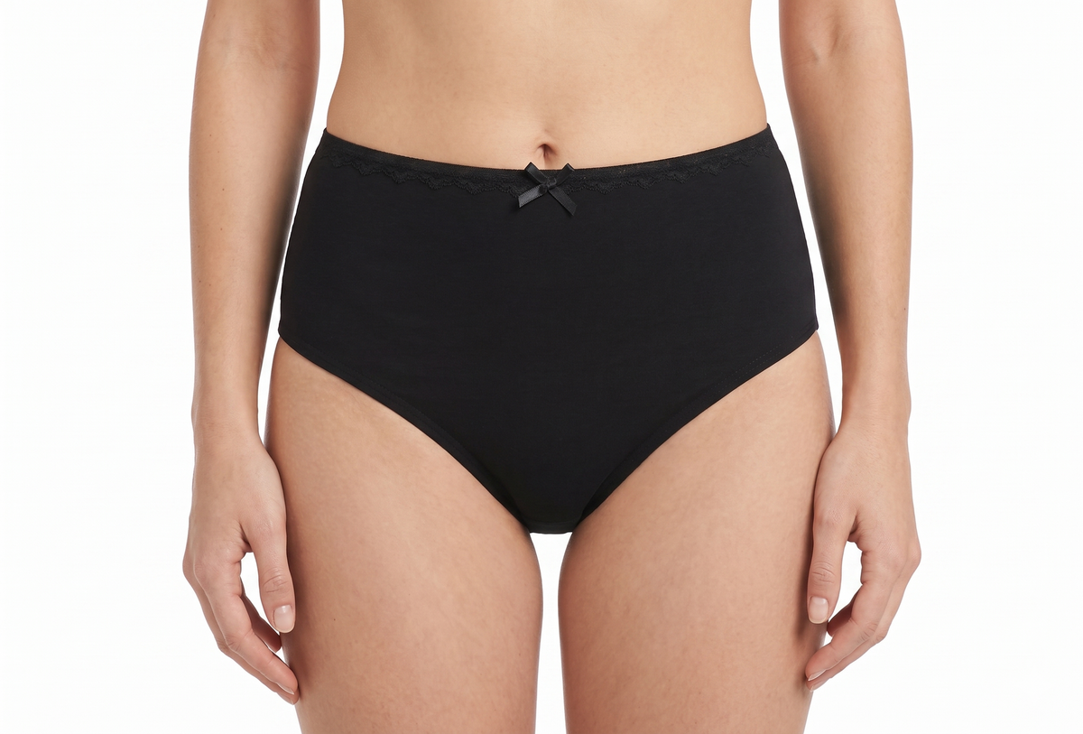Classic high-cut cotton briefs, 3-pack, from Rayes Lingerie - BU225