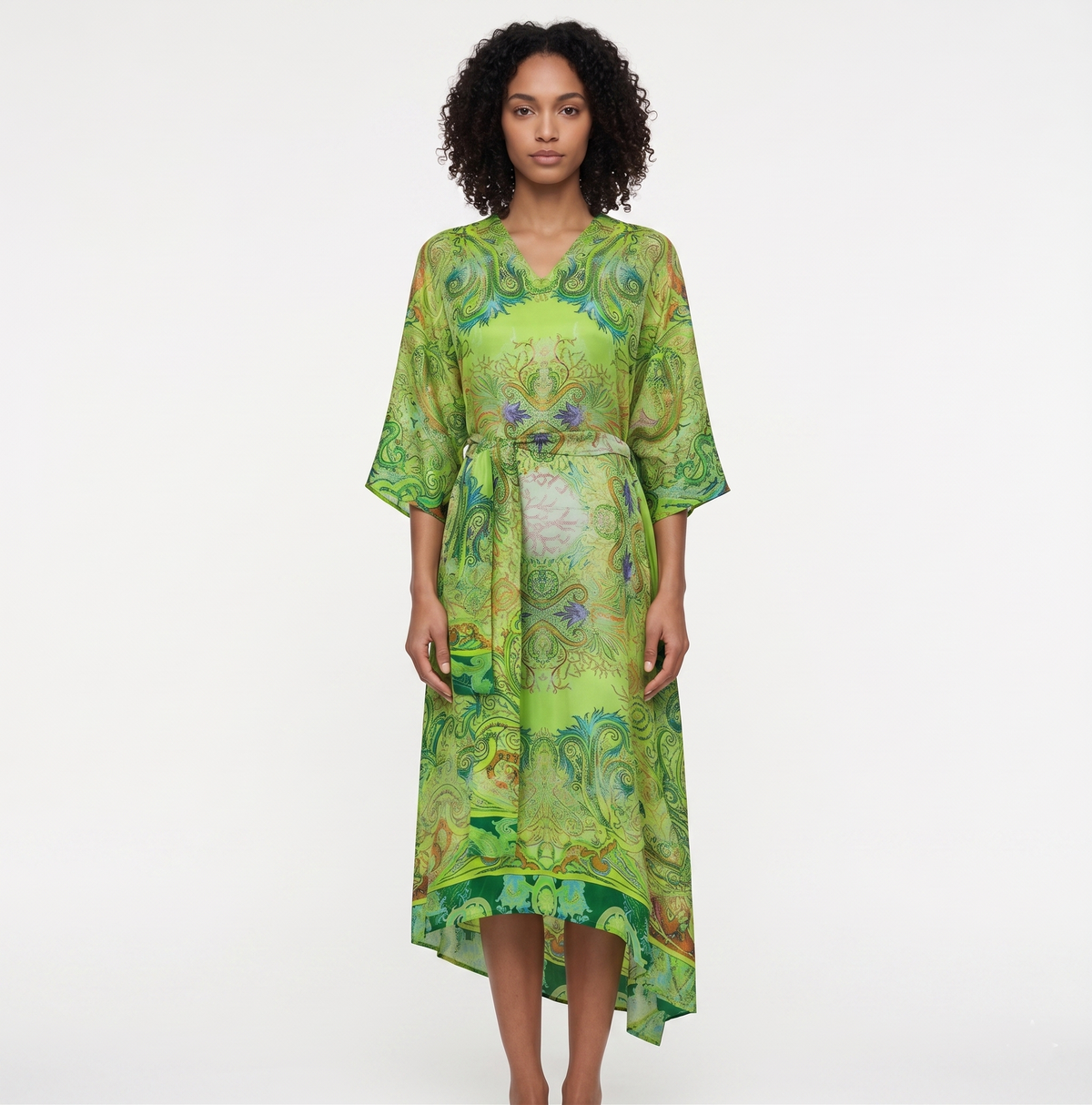 EVA B. BITZER Floral Silk Jalabiya - 836/31704SE