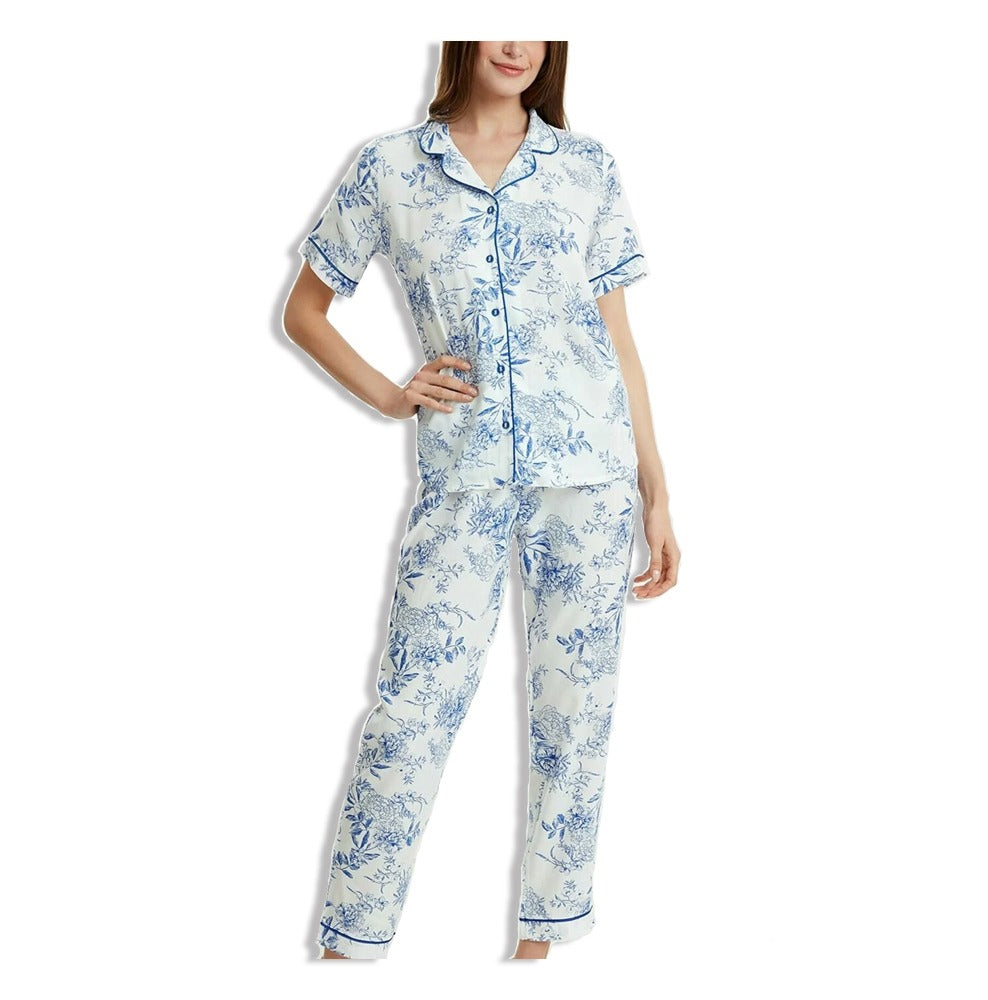 Suwen Soft and Comfortable 2 Piece Pajama Set - SH19540660B
