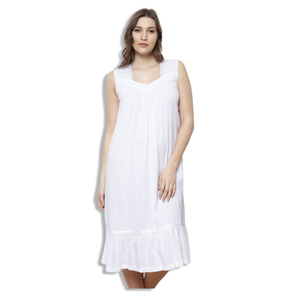 Long cotton nightgown from COTTON REAL - BELINDA1