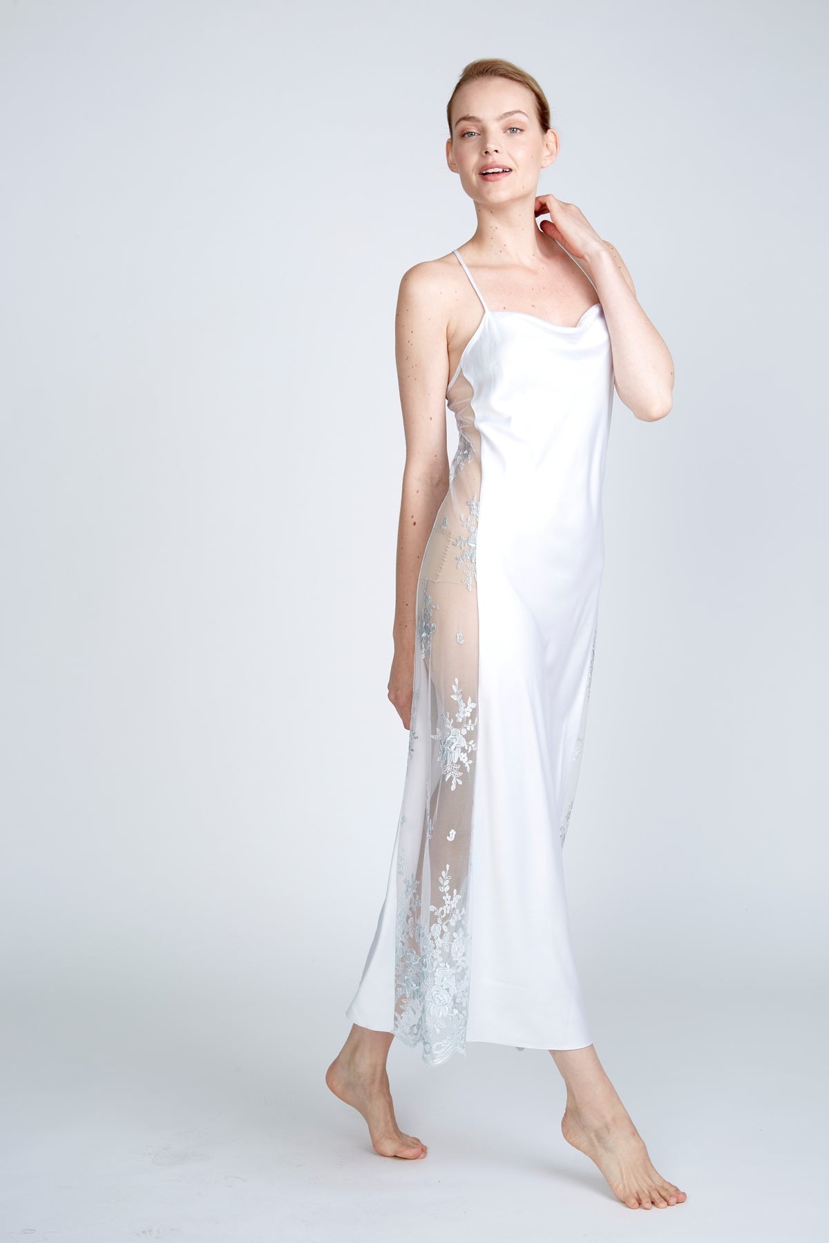 RYA Collection Satin Long Shirt - 219N