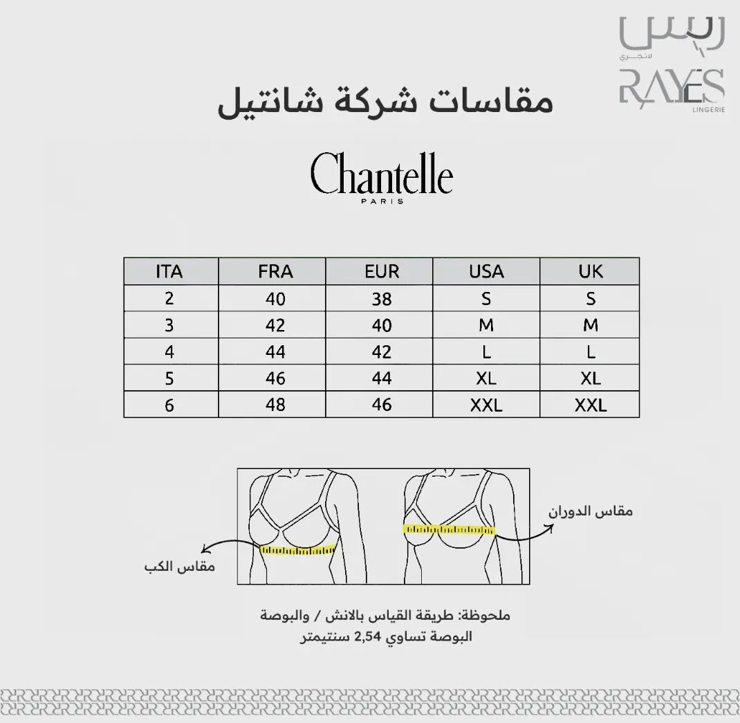 CHANTELLE COMPANY SIZES